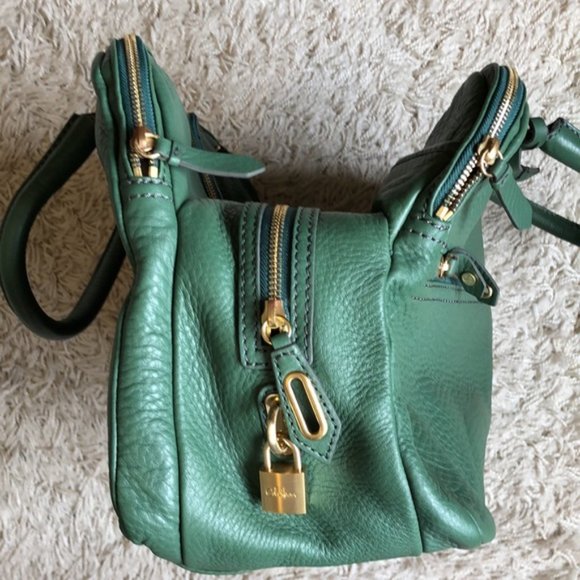 NWT Cole Haan pebbled leather small travel duffel - Picture 6 of 10